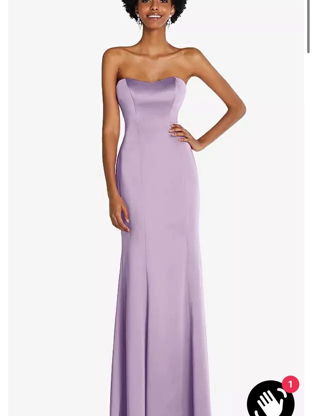 After Six "6859" Lux Charmeuse Gown - Picture 1 of 7
